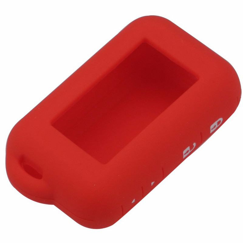 Jingyuqin αμφίδρομη θήκη σιλικόνης συναγερμού αυτοκινήτου για Starline E90/E60/E62 Ρωσικό τηλεχειριστήριο LCD μόνο κάλυμμα