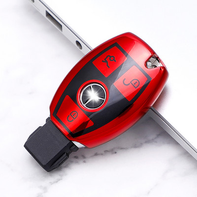 TPU automašīnas atslēgas korpusa vāka soma Fob apvalka turētājs Mercedes Benz ABCE GL S GLA GLK CLS klasei AMG W204 W205 W212 W463 W176