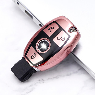 TPU automašīnas atslēgas korpusa vāka soma Fob apvalka turētājs Mercedes Benz ABCE GL S GLA GLK CLS klasei AMG W204 W205 W212 W463 W176