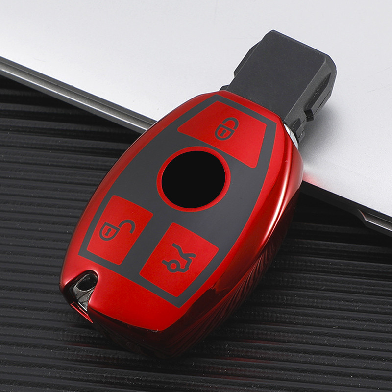 TPU husă pentru chei de mașină husă Suport pentru carcasă Fob pentru Mercedes Benz ABCE GL S GLA GLK CLS Class AMG W204 W205 W212 W463 W176