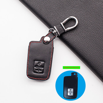 Δερμάτινη θήκη κλειδιού αυτοκινήτου για Toyota Auris Camry RAV4 Avalon Yaris Verso 2012-2018 Τσάντα κάλυψης τηλεχειριστηρίου χωρίς κλειδί χωρίς κλειδί