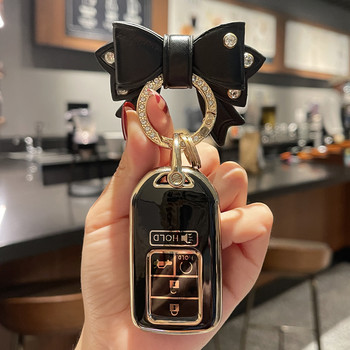 Κάλυμμα θήκης κλειδιού τηλεχειριστηρίου αυτοκινήτου TPU με 5 κουμπιά για 2019 2020 2021 Honda Accord Civic CR-V CRV Pilot EX EX-L Touring Premium Insight