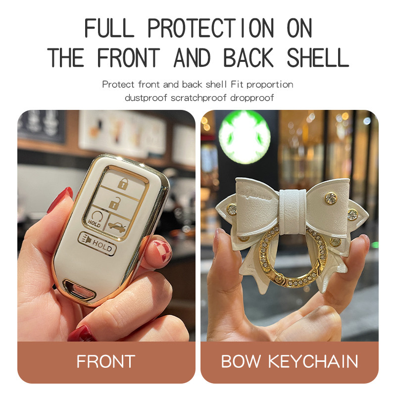 5 nupuga TPU auto kaugjuhtimispuldi võtmeümbrise kate 2019. 2020. 2021. aasta Honda Accord Civic CR-V CRV Pilot EX EX-L Touring Premium Insight jaoks