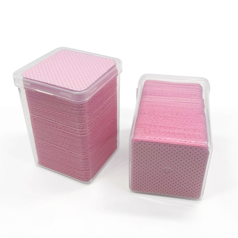 200tk Salvrätikud Paber Puuvill Ripsmeliimi Eemaldaja Puhastuslapp Ummistumist vältiv Liim Puhastuspadjad Ripsmepikendustarvikud