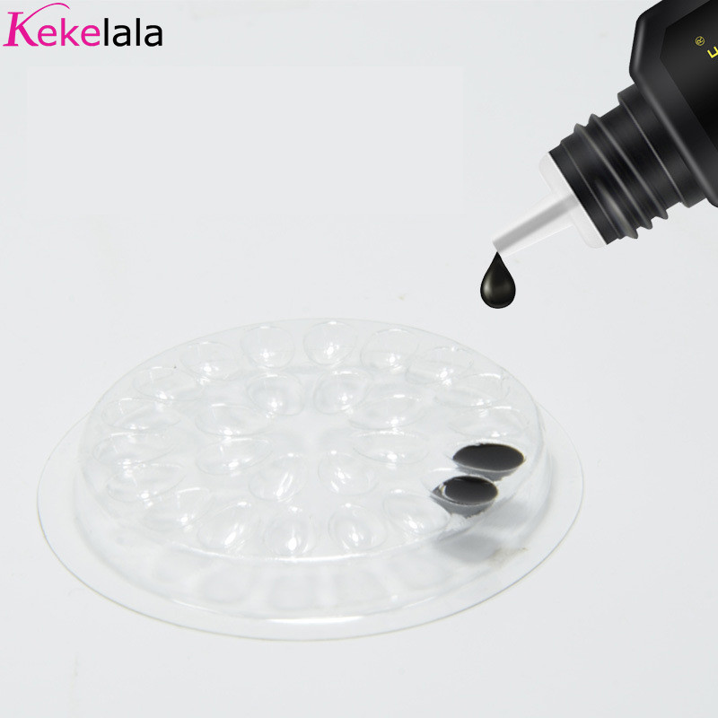 20 бр./лот Кръгли розови прозрачни държачи за лепило Пластмасови фалшиви присаждащи уплътнения за мигли Пигментни подложки за палети Инструменти Доставчик на едро