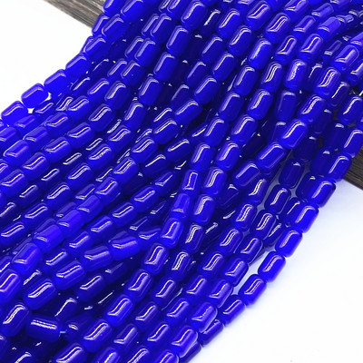 30τμχ 6*8mm Κυλινδρικές γυάλινες χάντρες Spacer Loose Charm Bead Jewelry Making Accessory #ZZ04