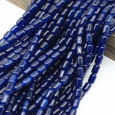 30τμχ 6*8mm Κυλινδρικές γυάλινες χάντρες Spacer Loose Charm Bead Jewelry Making Accessory #ZZ04