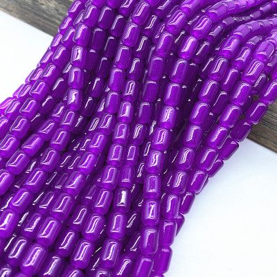 30τμχ 6*8mm Κυλινδρικές γυάλινες χάντρες Spacer Loose Charm Bead Jewelry Making Accessory #ZZ04