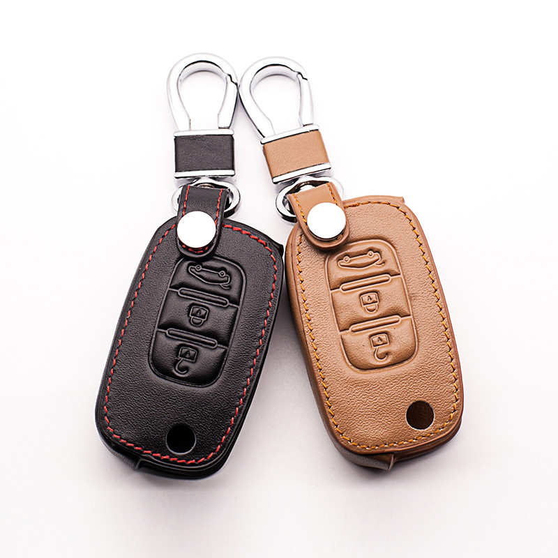 Kokkupandav nahast auto võtmekohver LADA sedaan Largus Granta Kalina Vesta X-Ray X-Ray Cover kaugjuhtimispuldi võtmehoidja kaitsekomplekt starline a91