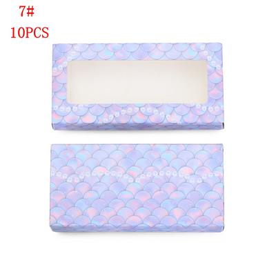 10 vnt didmeninė drugelių blakstienų pakavimo dėžutė lazerinis bronzinis popierius tuščios blakstienų dėžutės holografinės stačiakampės 25 mm blakstienų dėklas