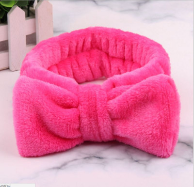Βλεφαρίδες Extension Spa Facial Headband Ροζ Κόκκινο Χρώμα Headbands Headwear Hair Bands Wash Face Bow Hairbands for Women Girls