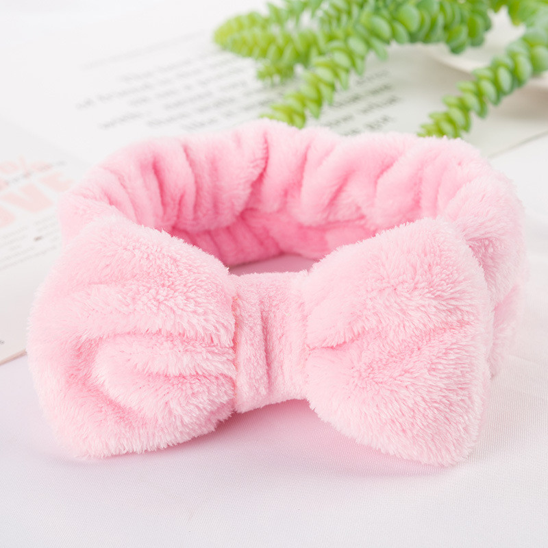 Βλεφαρίδες Extension Spa Facial Headband Ροζ Κόκκινο Χρώμα Headbands Headwear Hair Bands Wash Face Bow Hairbands for Women Girls