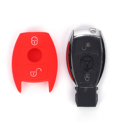 Szilikon autós kulcstartó burkolat Auto kulcsvédő bőrhéjtartó Mercedes Benz A Classe A180 A200 A260 CES CLK W214 W211 számára