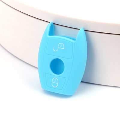 Szilikon autós kulcstartó burkolat Auto kulcsvédő bőrhéjtartó Mercedes Benz A Classe A180 A200 A260 CES CLK W214 W211 számára