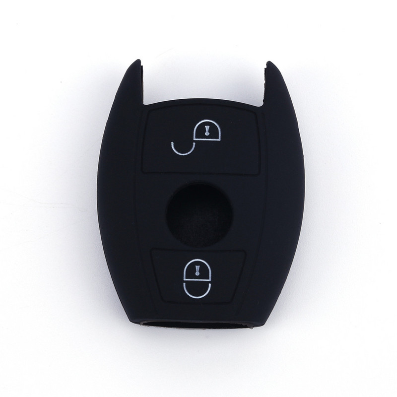 Szilikon autós kulcstartó burkolat Auto kulcsvédő bőrhéjtartó Mercedes Benz A Classe A180 A200 A260 CES CLK W214 W211 számára