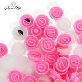 GLAMLASH 100kom čašica ljepila za ekstenzije trepavica Lash Blooming Lift Plastični držač ljepila za trepavice Čašica ljepila za trepavice