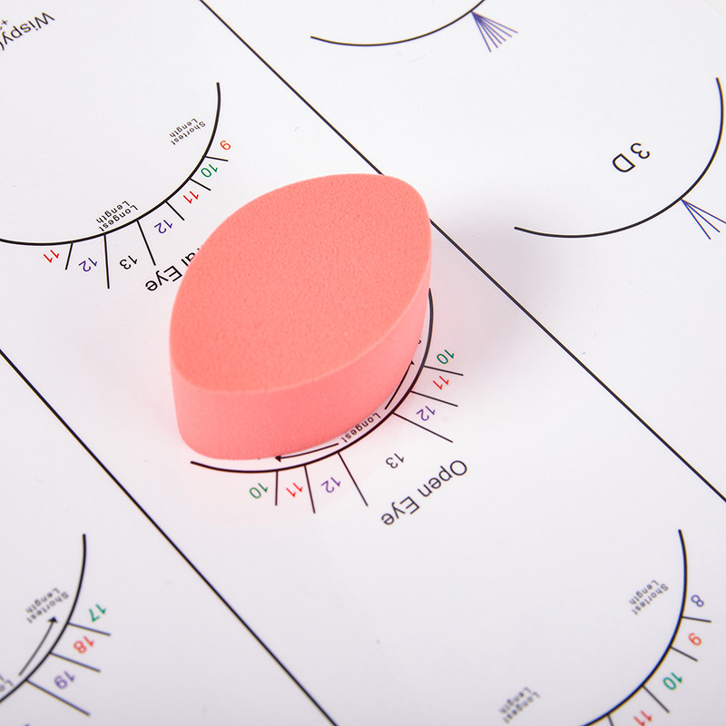 10 vnt. 2x4,5 cm akių formos pratimo kempinės Daugkartinio naudojimo blakstienų priauginimo pratimai pradedantiesiems pratimai Atsitiktinė spalva