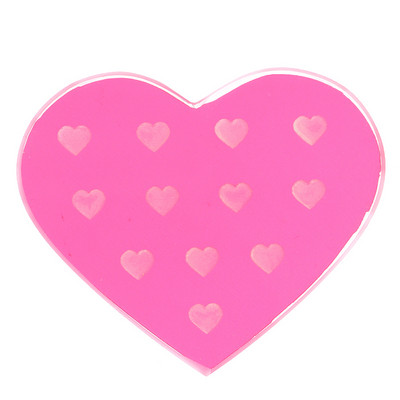 Ακρυλική παλέτα επέκτασης βλεφαρίδων Κρυστάλλινο γυαλί σε σχήμα καρδιάς Θήκη ψεύτικων βλεφαρίδων Διαφανής δίσκος κόλλας Αξεσουάρ μακιγιάζ