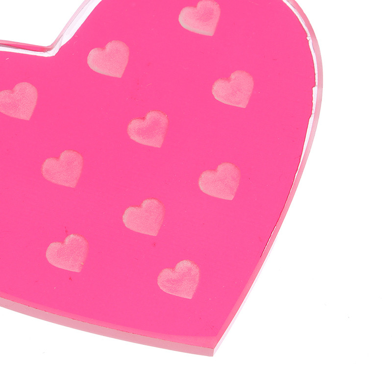 Ακρυλική παλέτα επέκτασης βλεφαρίδων Κρυστάλλινο γυαλί σε σχήμα καρδιάς Θήκη ψεύτικων βλεφαρίδων Διαφανής δίσκος κόλλας Αξεσουάρ μακιγιάζ