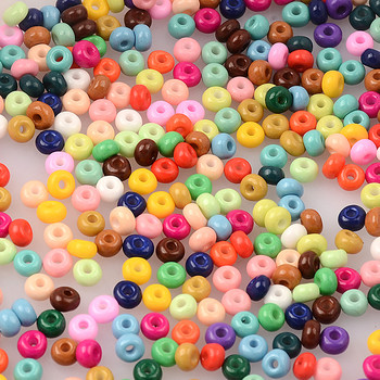 4mm,6/0 Mix Color Τσέχικα γυάλινα Seed Beads Dyeing Loose Spacer Beads DIY Σκουλαρίκια κοσμήματα κατασκευής αξεσουάρ