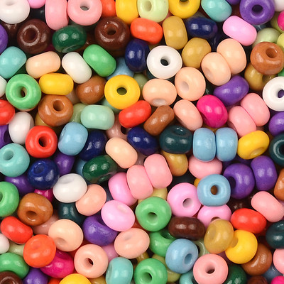 4mm, 6/0 Culori amestecate Mărgele de semințe de sticlă cehă Vopsirea margele distanțatoare în vrac Accesorii pentru fabricarea de bijuterii pentru cercei