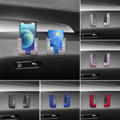 2 tk Crystal autotelefoni hoidja fikseeritud rack-pasta alus mobiiltelefoni võtmekaardi jaoks Blingi sisetarvikud naistele