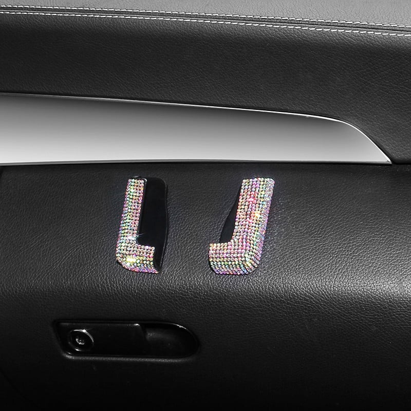 2 tk Crystal autotelefoni hoidja fikseeritud rack-pasta alus mobiiltelefoni võtmekaardi jaoks Blingi sisetarvikud naistele