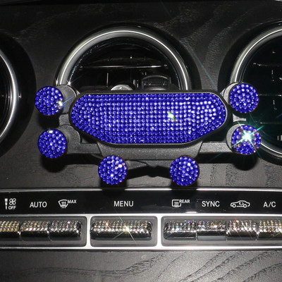 Six Points Gravity Bling Θήκη τηλεφώνου αυτοκινήτου Κλιπ αεραγωγού Βάση στήριξης GPS για iPhone Υποστήριξη θήκης smartphone Samsung Xiaomi