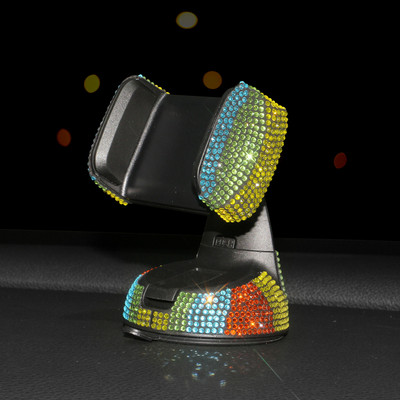 Luksuslik teemant-auto mobiiltelefonihoidik auto telefonile kinnitatavale painduvale lauaalusele Blingi autotarvikutele mõeldud interjöör naistele