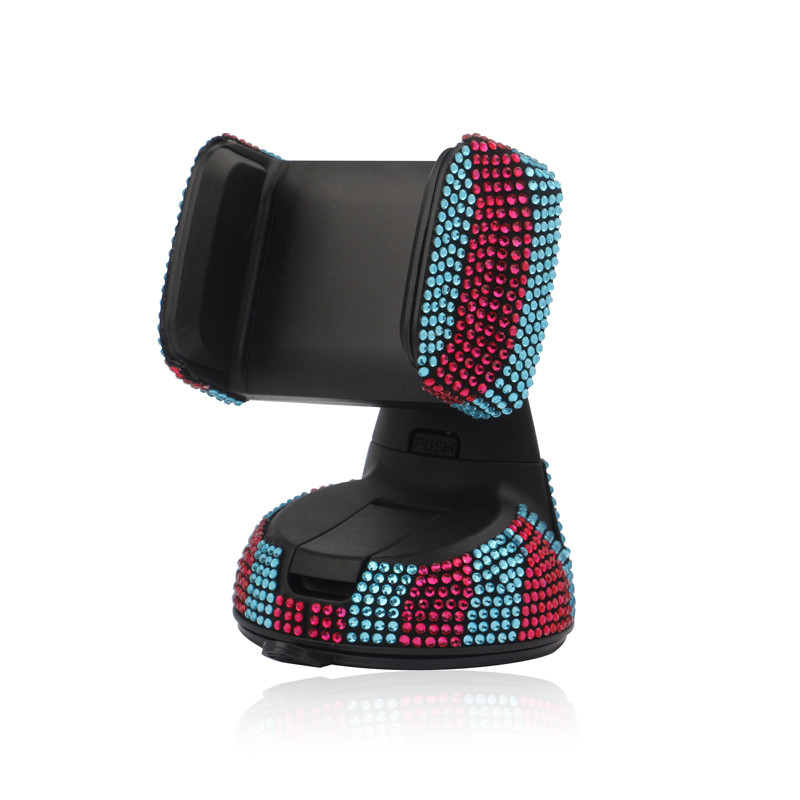 Luksuslik teemant-auto mobiiltelefonihoidik auto telefonile kinnitatavale painduvale lauaalusele Blingi autotarvikutele mõeldud interjöör naistele