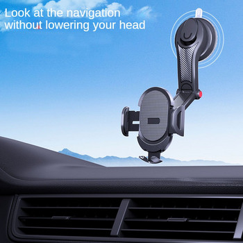 ΝΕΑ Βάση στήριξης τηλεφώνου Universal Sucker Car 360° Παρμπρίζ Ταμπλό αυτοκινήτου Βάση στήριξης κινητού τηλεφώνου για smartphone 4,0-6 ιντσών