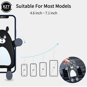 Държач за мобилен телефон Gravity Car Стойка за щипка за вентилационен отвор за стойка за мобилни телефони GPS поддръжка за iPhone 14 13 Xiaomi Samsung