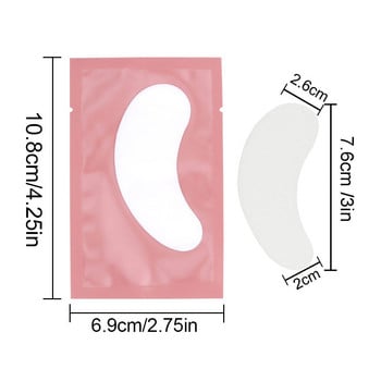 20/50 чифта Удължаване на мигли Подложки за очи Присаждане на мигли Хидрогелови лепенки за мигли Консумативи за удължаване на мигли Инструменти за стикери за очи