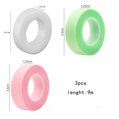 3 Rolls Eyelash Extension PE Tape Under Eye Patches Pad False Lashes Individual Makeup Tools Lash Extension Supplies