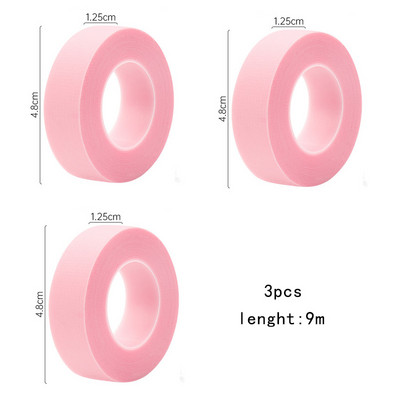 3 Rolls Eyelash Extension PE Tape Under Eye Patches Pad False Lashes Individual Makeup Tools Lash Extension Supplies