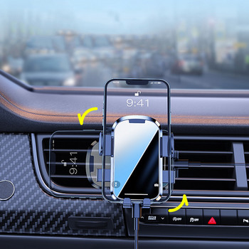 Universal Phone Holder In Car Mobile Stand Stand Air Vent Hook Clip Βάση τηλεφώνου αυτοκινήτου για iPhone Υποστήριξη κινητού τηλεφώνου Xiaomi Samsung