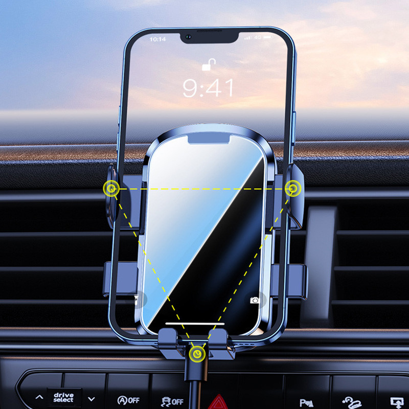 Universal Phone Holder In Car Mobile Stand Stand Air Vent Hook Clip Βάση τηλεφώνου αυτοκινήτου για iPhone Υποστήριξη κινητού τηλεφώνου Xiaomi Samsung