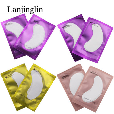 LANJINGLIN 5 ΤΕΜ. Eye Pads For Eyelash Extension Under Eyelash Patches Paper Patches for False Eyelashes Εργαλείο μακιγιάζ