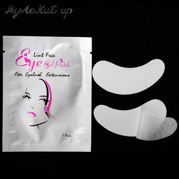 50 pairs New Elashes Paper Patches Under Eye Pads Lash Paper Patch Eye Tips Αυτοκόλλητο Wraps Eyelash Extension Tools Make up