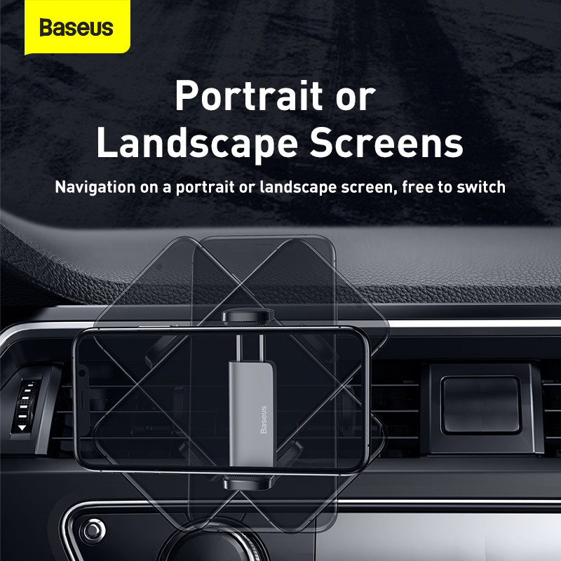 Βάση τηλεφώνου αυτοκινήτου Baseus για iPhone 14 13 Pro Samsung S22 Xiaomi Huawei Αυτόματη βάση στήριξης αεραγωγού για Smartphone Βάση υποστήριξης GPS