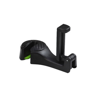 Γάντζος πλάτης 2 σε 1 Γάντζος για προσκέφαλο αυτοκινήτου με θήκη τηλεφώνου Κρεμάστρα πλάτης καθίσματος για τσάντα τσάντα Παντοπωλείο Πανί Πτυσσόμενο Κλιπ Οργάνωση