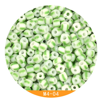 Περίπου 4mm Καρπούζι γυάλινες χάντρες 6/0 Charms Spacer Beads for Jewelry Making DIY Handmade for Women Jewelry Bead Kralen Crafts