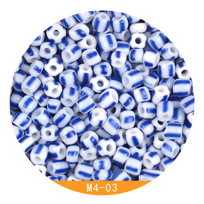 Περίπου 4mm Καρπούζι γυάλινες χάντρες 6/0 Charms Spacer Beads for Jewelry Making DIY Handmade for Women Jewelry Bead Kralen Crafts