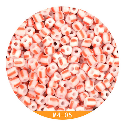 Περίπου 4mm Καρπούζι γυάλινες χάντρες 6/0 Charms Spacer Beads for Jewelry Making DIY Handmade for Women Jewelry Bead Kralen Crafts