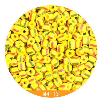 Περίπου 4mm Καρπούζι γυάλινες χάντρες 6/0 Charms Spacer Beads for Jewelry Making DIY Handmade for Women Jewelry Bead Kralen Crafts