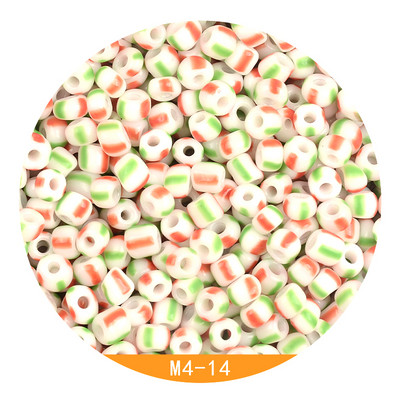 Περίπου 4mm Καρπούζι γυάλινες χάντρες 6/0 Charms Spacer Beads for Jewelry Making DIY Handmade for Women Jewelry Bead Kralen Crafts