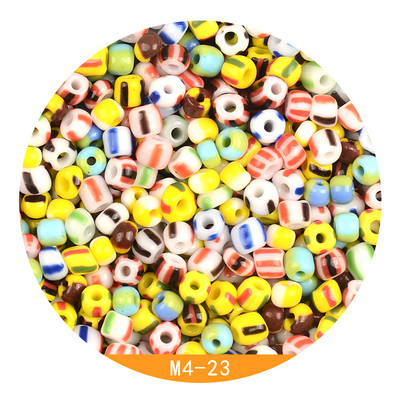 Περίπου 4mm Καρπούζι γυάλινες χάντρες 6/0 Charms Spacer Beads for Jewelry Making DIY Handmade for Women Jewelry Bead Kralen Crafts
