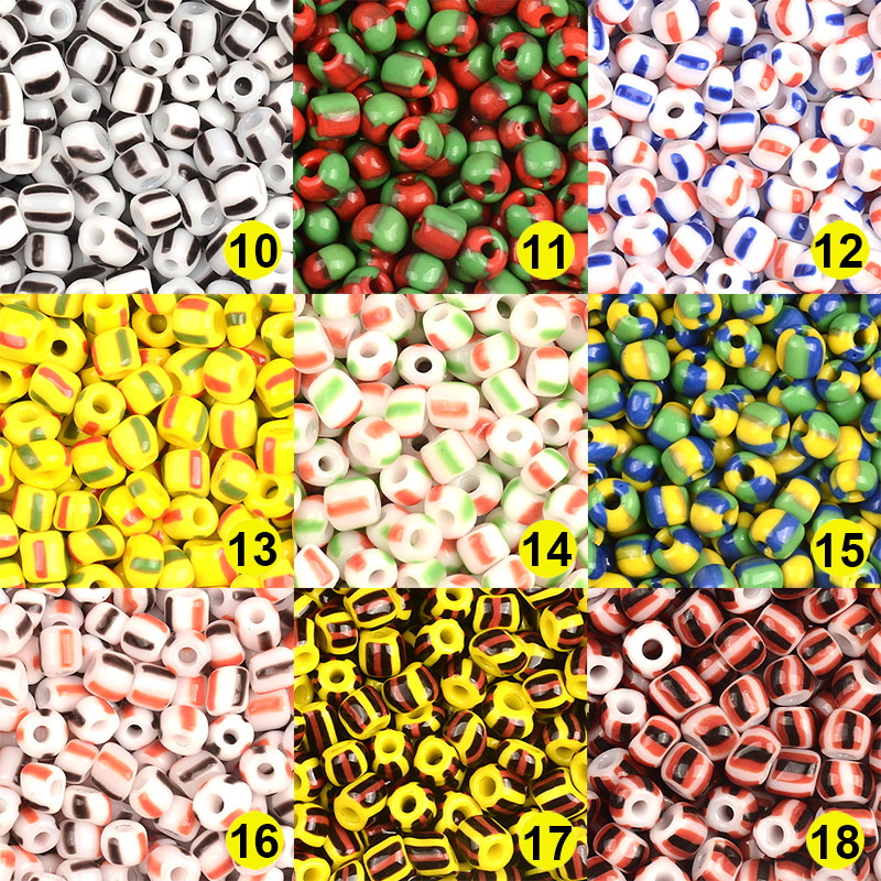 Περίπου 4mm Καρπούζι γυάλινες χάντρες 6/0 Charms Spacer Beads for Jewelry Making DIY Handmade for Women Jewelry Bead Kralen Crafts