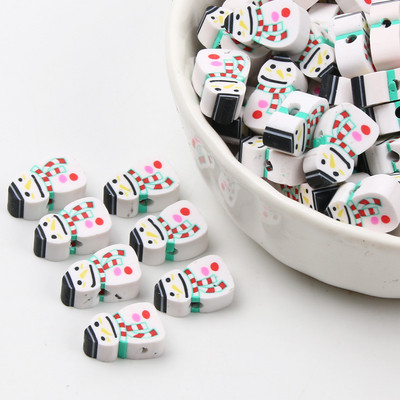 20/50/100 tk jõuluseeria polümeersavi helmed jõulusokid lumememm Jõuluvana vahehelmed ehete tegemiseks isetegemise tarvikud