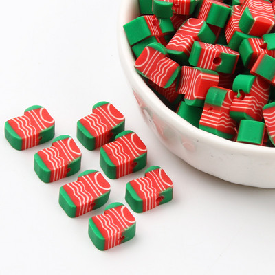 20/50/100 tk jõuluseeria polümeersavi helmed jõulusokid lumememm Jõuluvana vahehelmed ehete tegemiseks isetegemise tarvikud